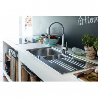 Змішувач кухонний Franke Smart Glenda Semi Pro (115.0747.475) нержавіюча сталь