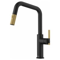 Змішувач кухонний Franke Maris Stripes U (115.0747.676) bi-matte black/gold
