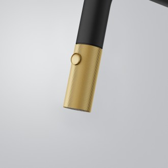 Змішувач кухонний Franke Maris Stripes U (115.0747.676) bi-matte black/gold