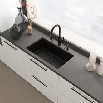 Змішувач кухонний Franke Maris Stripes J (115.0747.672) чорний матовий
