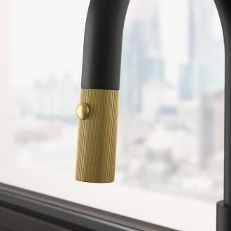 Змішувач кухонний Franke Maris Stripes J (115.0747.673) bi-matte black/gold