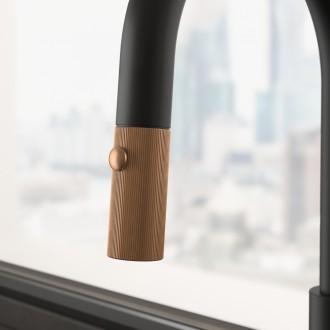 Змішувач кухонний Franke Maris Stripes J (115.0747.674) bi-matte black/copper