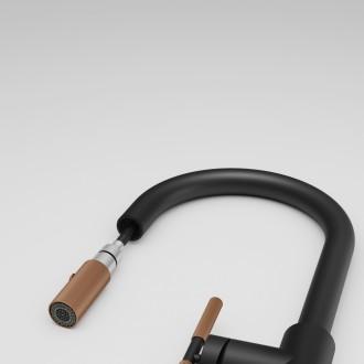 Змішувач кухонний Franke Maris Stripes J (115.0747.674) bi-matte black/copper