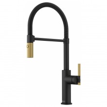 Змішувач кухонний Franke Maris Stripes Semi Pro (115.0747.679) bi-matte black/gold