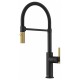 Змішувач кухонний Franke Maris Stripes Semi Pro (115.0747.679) bi-matte black/gold