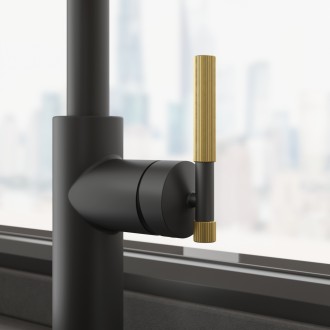 Змішувач кухонний Franke Maris Stripes Semi Pro (115.0747.679) bi-matte black/gold