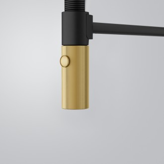 Змішувач кухонний Franke Maris Stripes Semi Pro (115.0747.679) bi-matte black/gold
