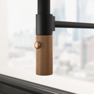 Змішувач кухонний Franke Maris Stripes Semi Pro (115.0747.680) bi-matte black/copper